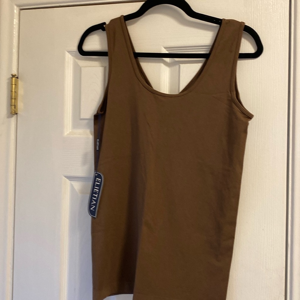 Elietian looks a lot like love reversible tank in toffee V-neck or scoop …